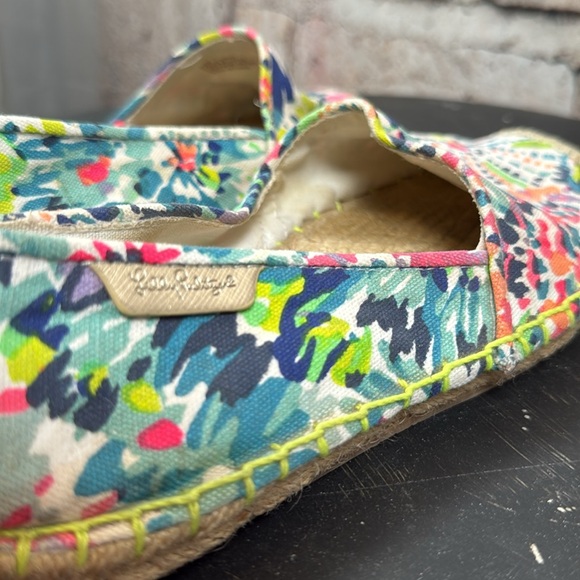 Lilly Pulitzer size 7 Colorful Espadrille Flats. S12 - Picture 5 of 5